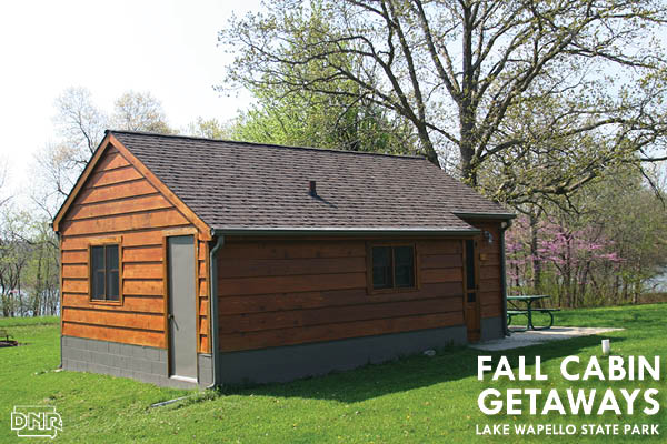 Make a fall getaway to a cabin at Lake Wapello State Park | Iowa DNR
